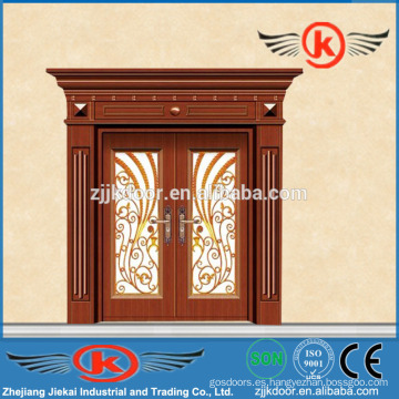 JK-C9042 pintura de arte de China tallando arte de cobre puerta mian puerta de diseño